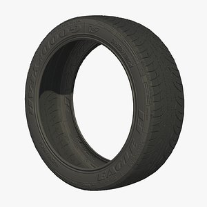 wheel tire tread 3d model