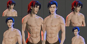 Anime Stylized Male Torso model