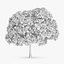 3d horse chestnut trees model