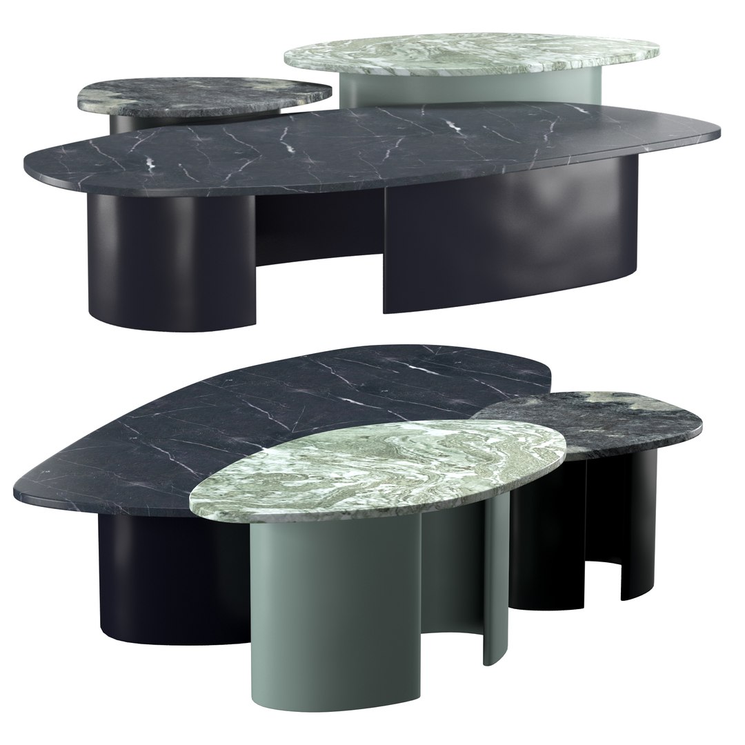 3D PEBBLE TABLES Model - TurboSquid 1895609