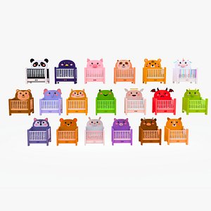 Cartoon Baby Crib Nursery Pack 02