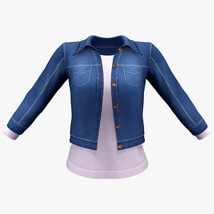 Combo Of Denim Jacket And T-Shirt