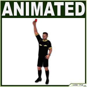 White Soccer Referee CG