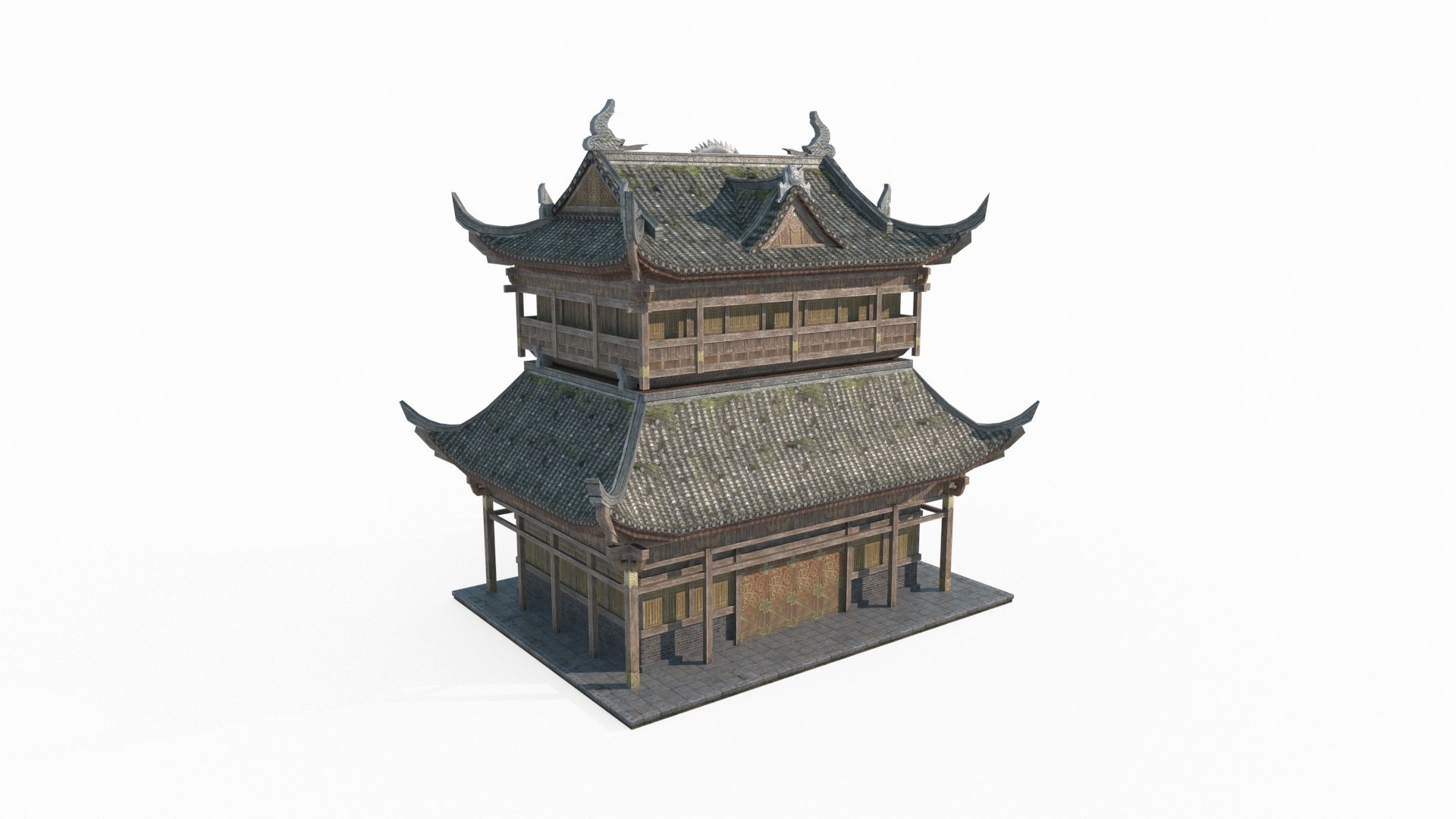 Asian Ancient Architecture Building 3D Model - TurboSquid 2090106