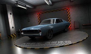garage scene ar vr 3D model