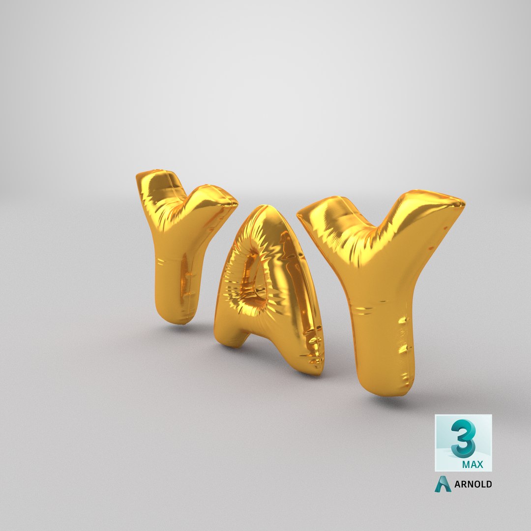 Foil Baloon Words Yay Gold model https://p.turbosquid.com/ts-thumb/CB/lP3uGn/S4/stemcell_max_arnold_render/png/1642507898/1920x1080/fit_q87/17ff3045b489e55d324474d2308a727ae2464f63/stemcell_max_arnold_render.jpg