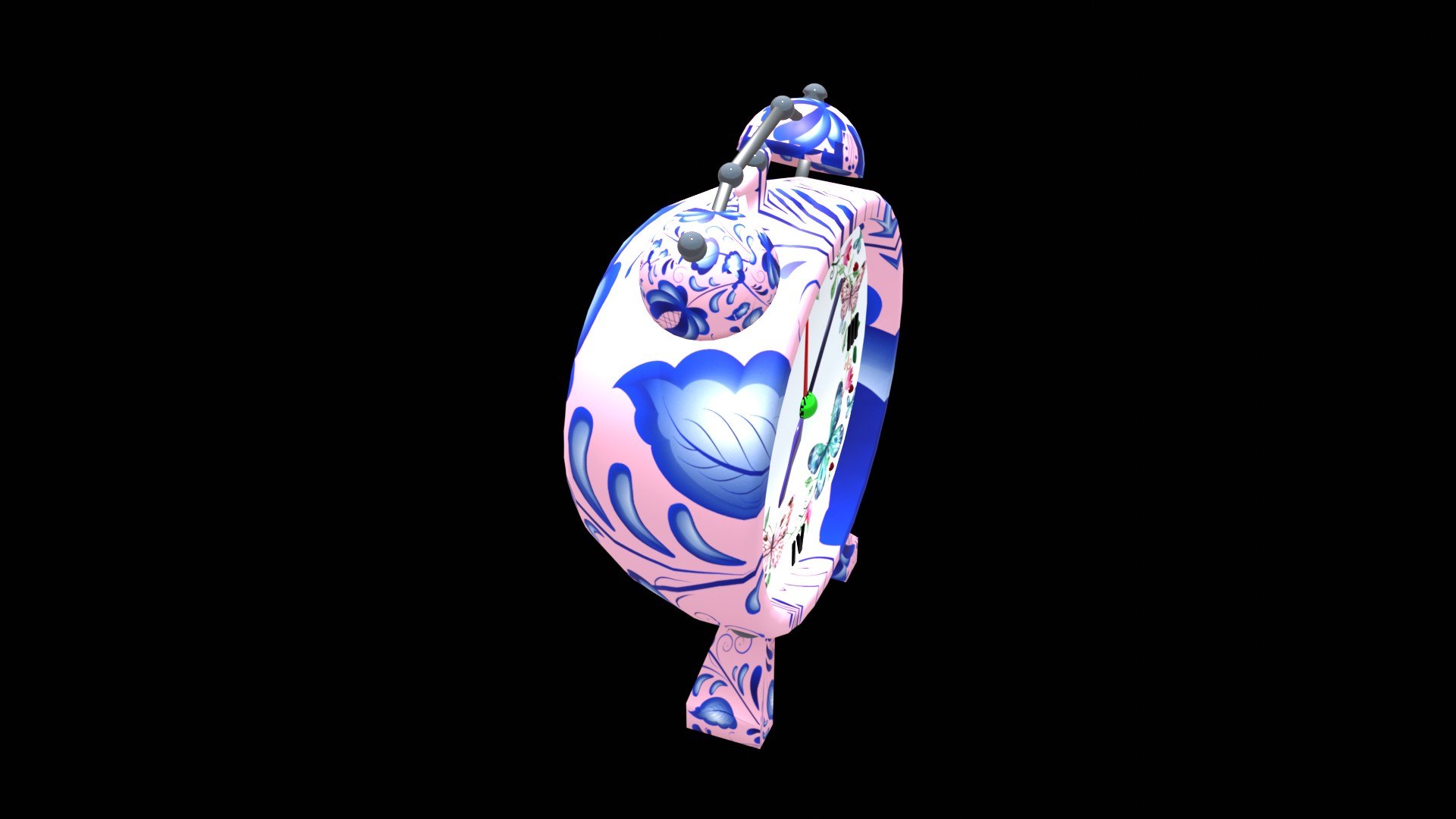 3D Realistic Low Poly Clock 3D Model For Games VR And Animations ...