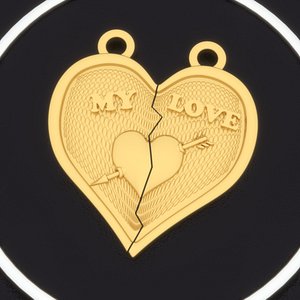 pendant broken heart 0015