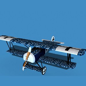 Fokker D-VI V04 3D model