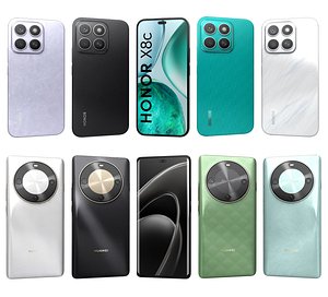 Honor X8c And Huawei Enjoy 70X 3D model