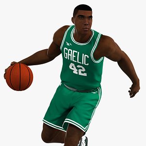 Black Basketball Player HQ 001