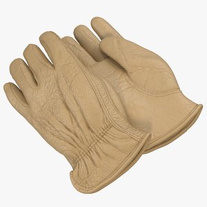 3dsmax leather work gloves 2