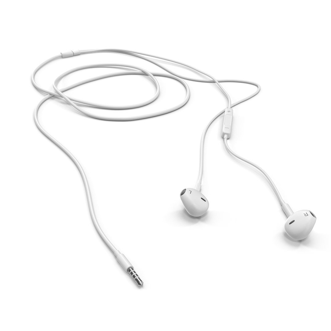 Apple EarPod with Remote and Mic 3D model preview