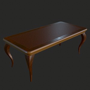 vintage furniture coffee table 3D model