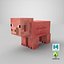 Minecraft Pig 3D-Modell