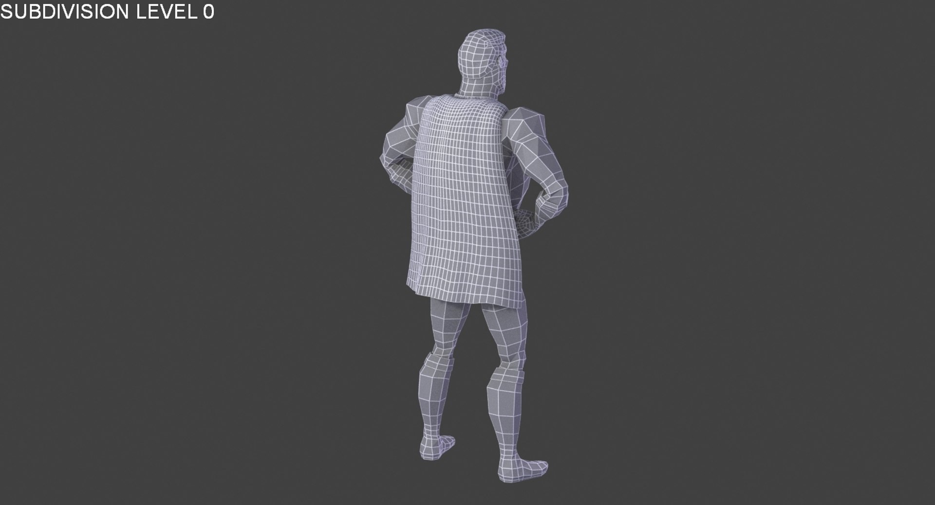 3d Rigged Cartoon Classic Superhero Model