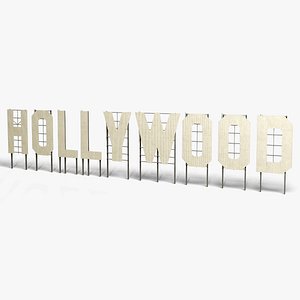 3ds hollywood sign landmark