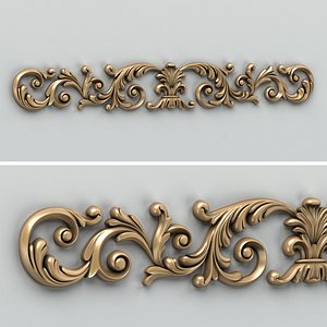 Carved decor horizontal 013
