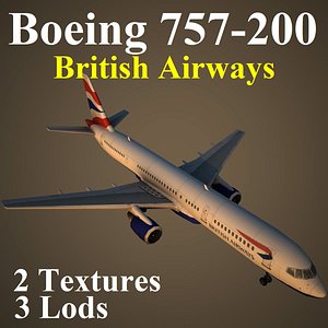boeing 757-200 baw 3d model