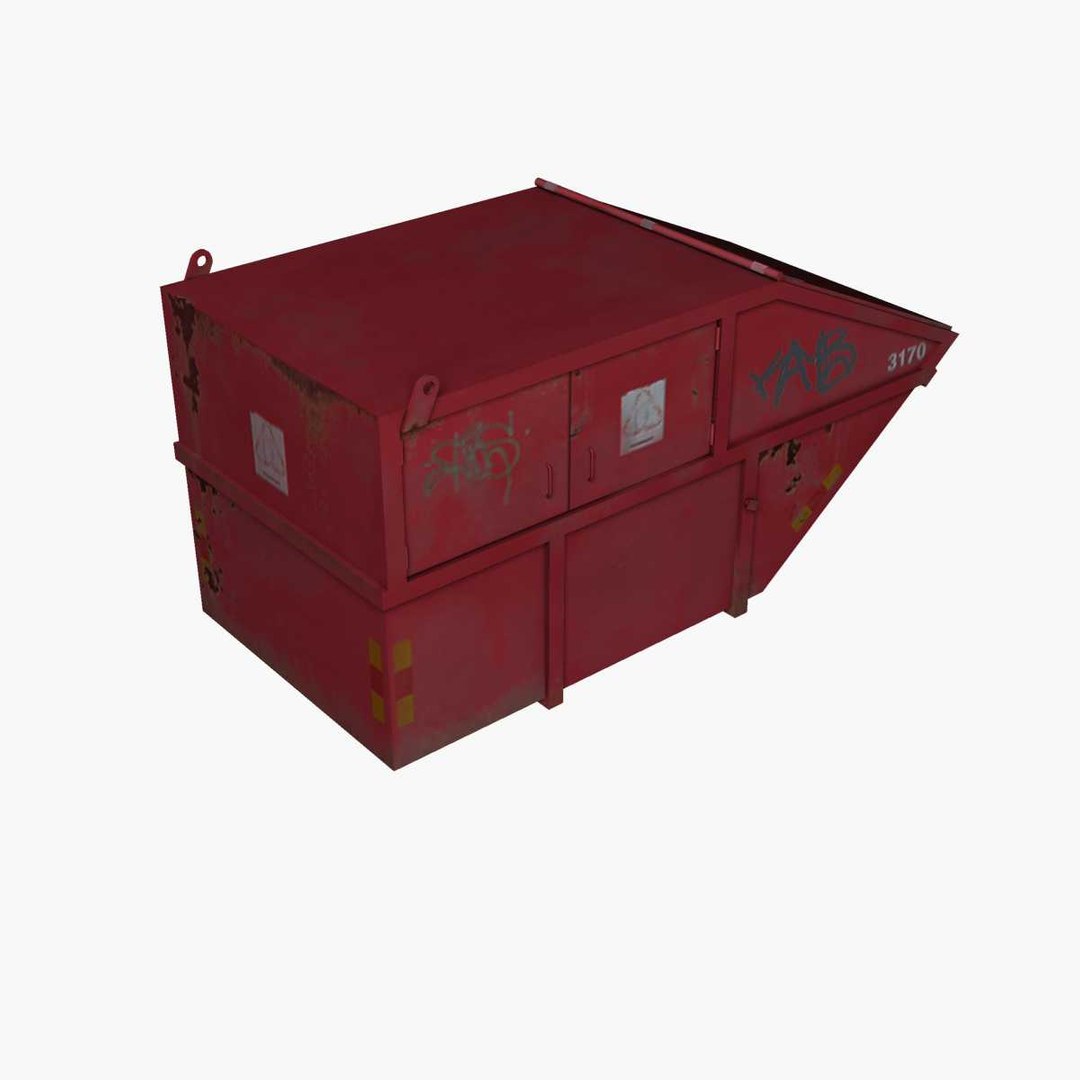 red container 3d model