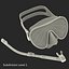 3d scuba set mask model