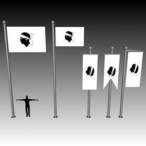 3ds max flag banner