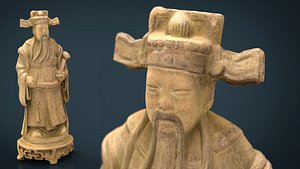 ancient chinese sculpture 3D