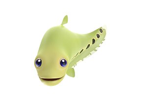 3D clown feather fish toon
