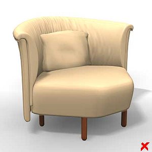 3d model armchair chair
