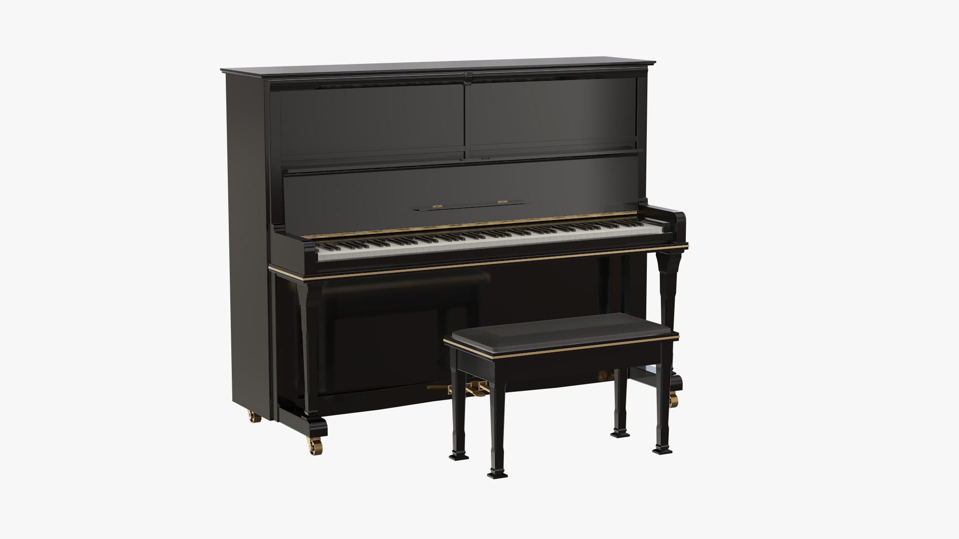 Piano - 3D Model for VRay