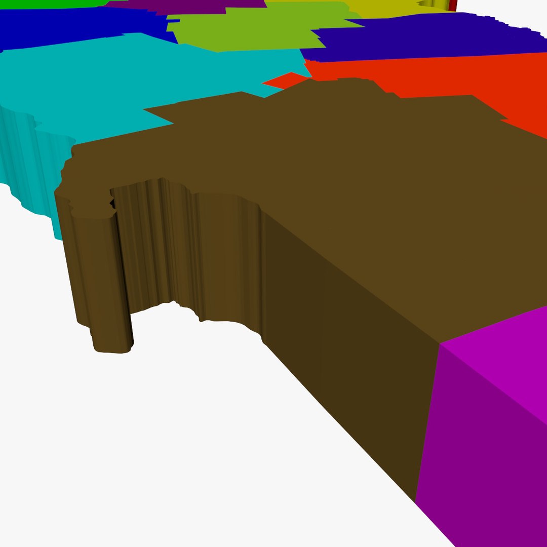 3d Counties Vermont Model
