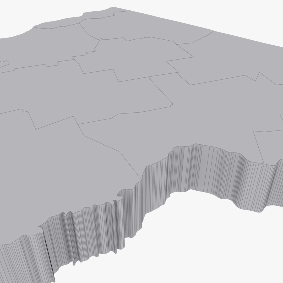 3d Counties Vermont Model
