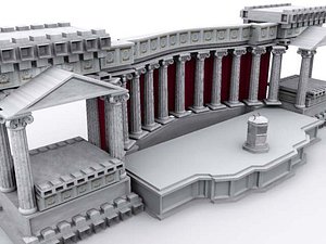 roman zipped 3d model