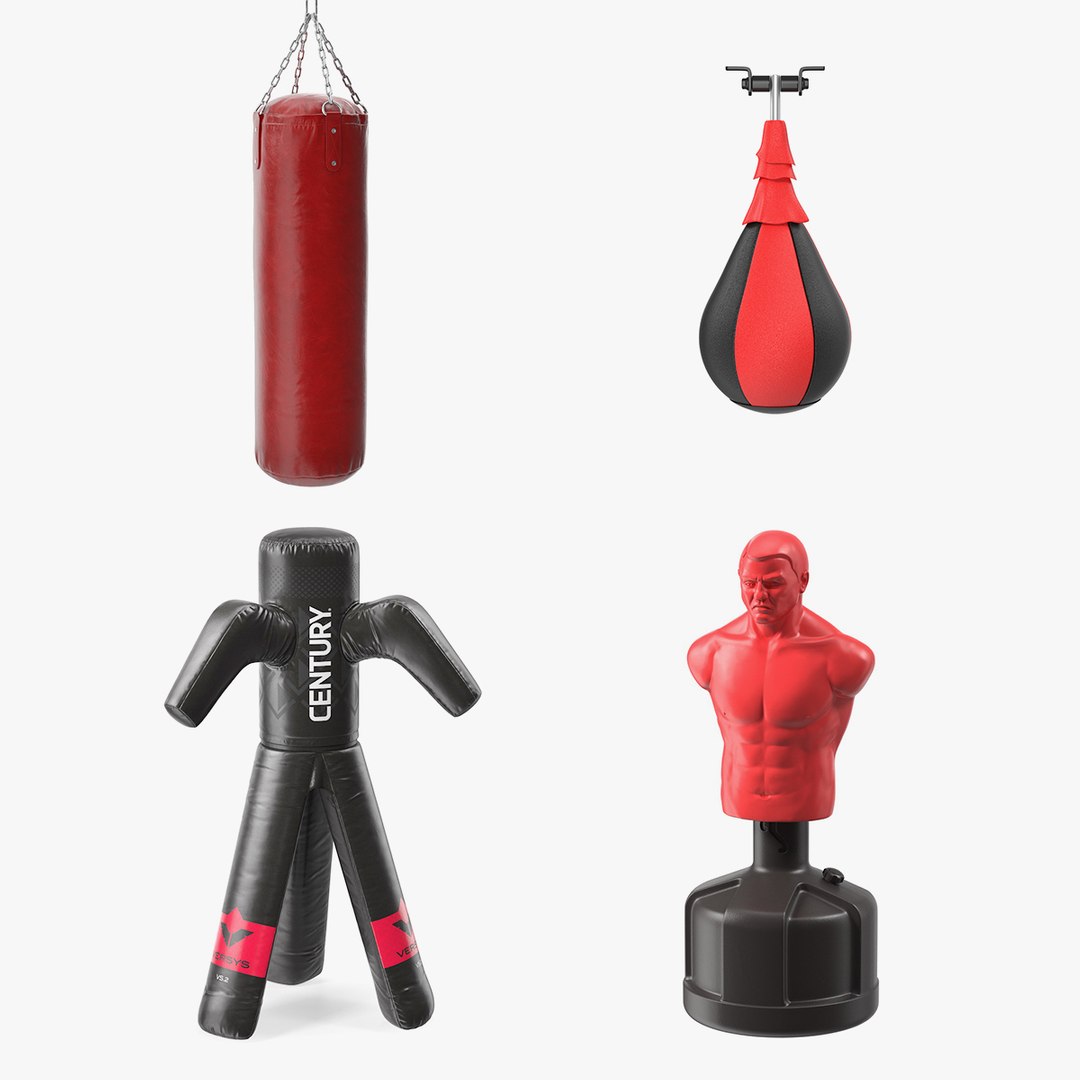 Punching Dummys Collection 3D model preview