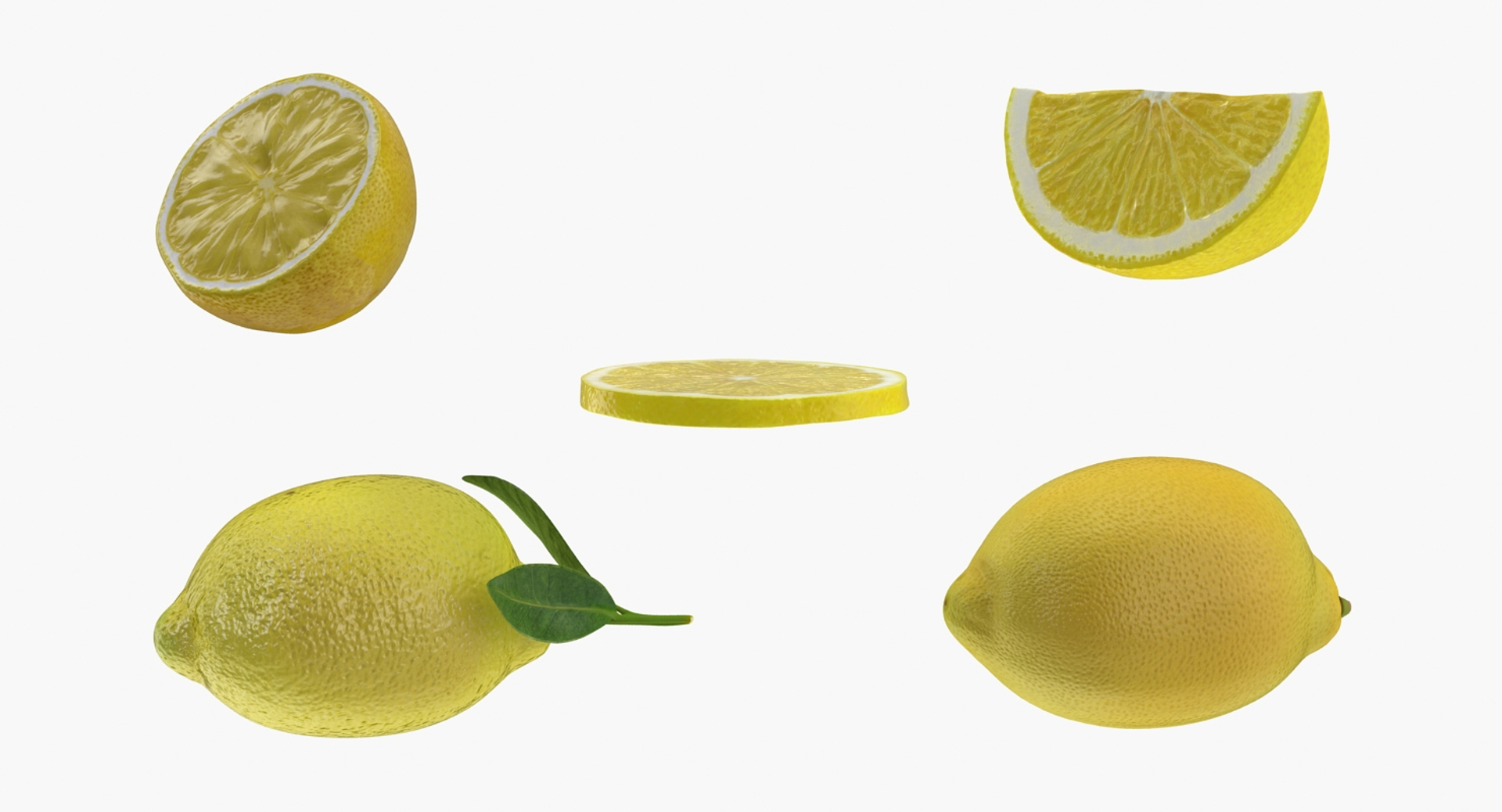 3D lemon 2 model - TurboSquid 1223901