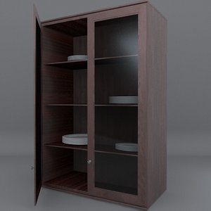 tall double door cabinet 3d max