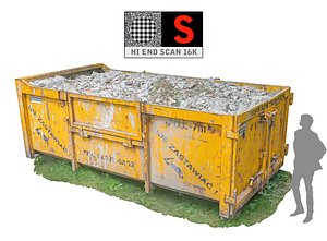 container debris hd 16k 3d model