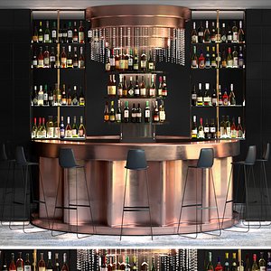 Large bar counter