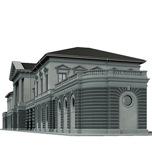 neoclassical building 3D model