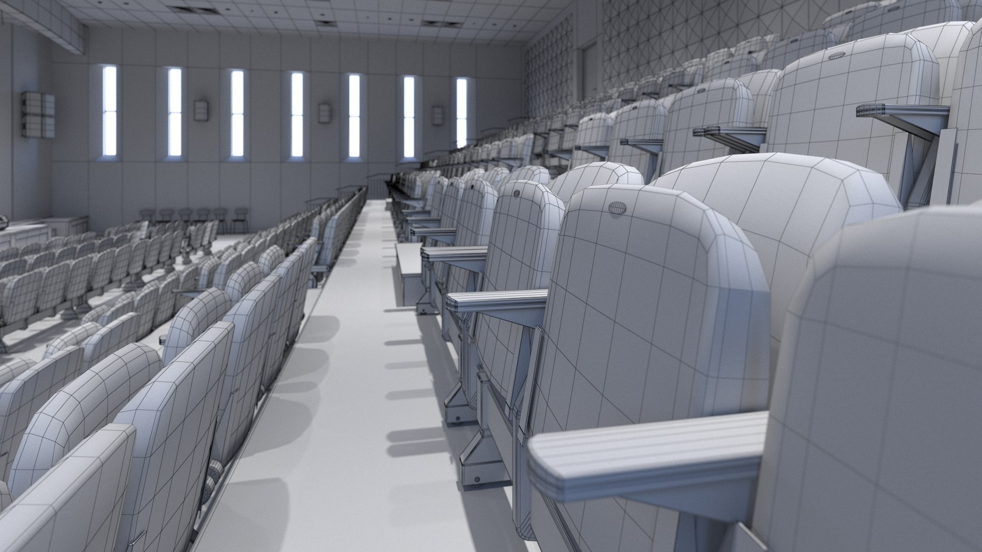 Assembly theatre hall interior 3D model - TurboSquid 1445710