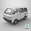 Suzuki Super Carry Passenger Van 3D model