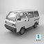 Suzuki Super Carry Passenger Van 3D model