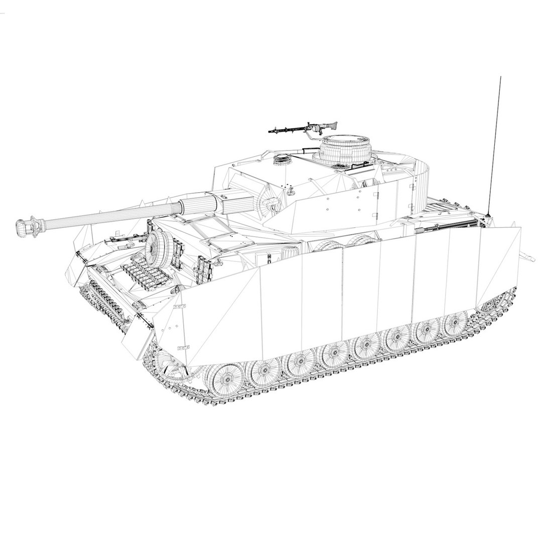 German panzer 4 ausf 3D model - TurboSquid 1423474