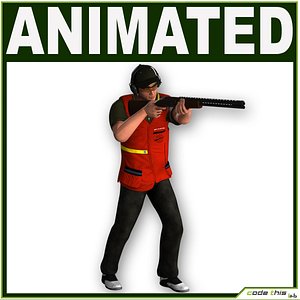 Male Skeet Shooter CG