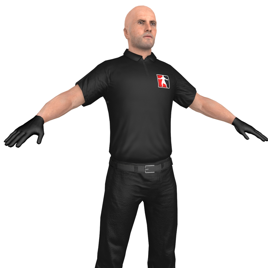 Mma referee 3D model - TurboSquid 1348277