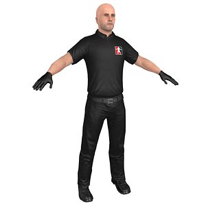 mma referee 3D model