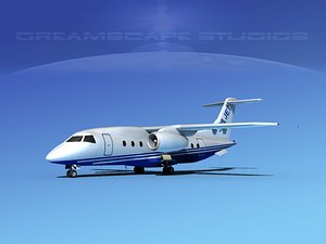 airlines 328jet jet aircraft 3d model