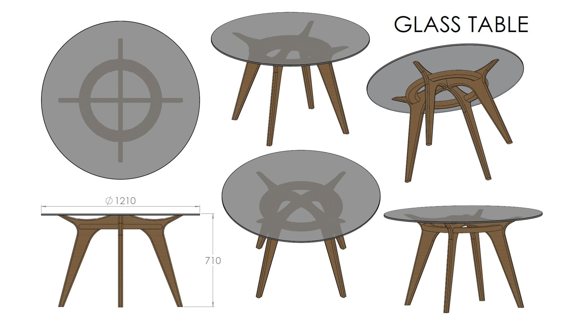 Glass Table Model - TurboSquid 2101534