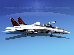 3ds grumman tomcat f-14d fighter aircraft