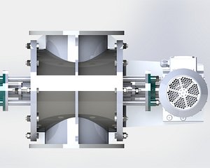 AIR LOCKROTARY VALVE-DN 200 model